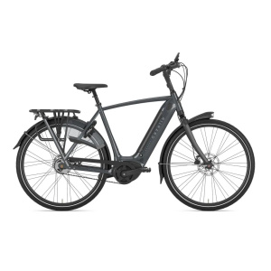 GAZELLE Grenoble C5 HMB Heren Anthracite Grey Glans 57cm 2023