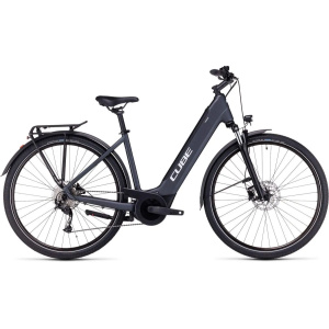 CUBE TOURING HYBRID ONE 500 GREY/WHITE Lageinstap Grey/white EEXS 46cm EEXS 2024