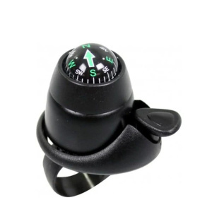 Widek bel kompas op kaart zwart