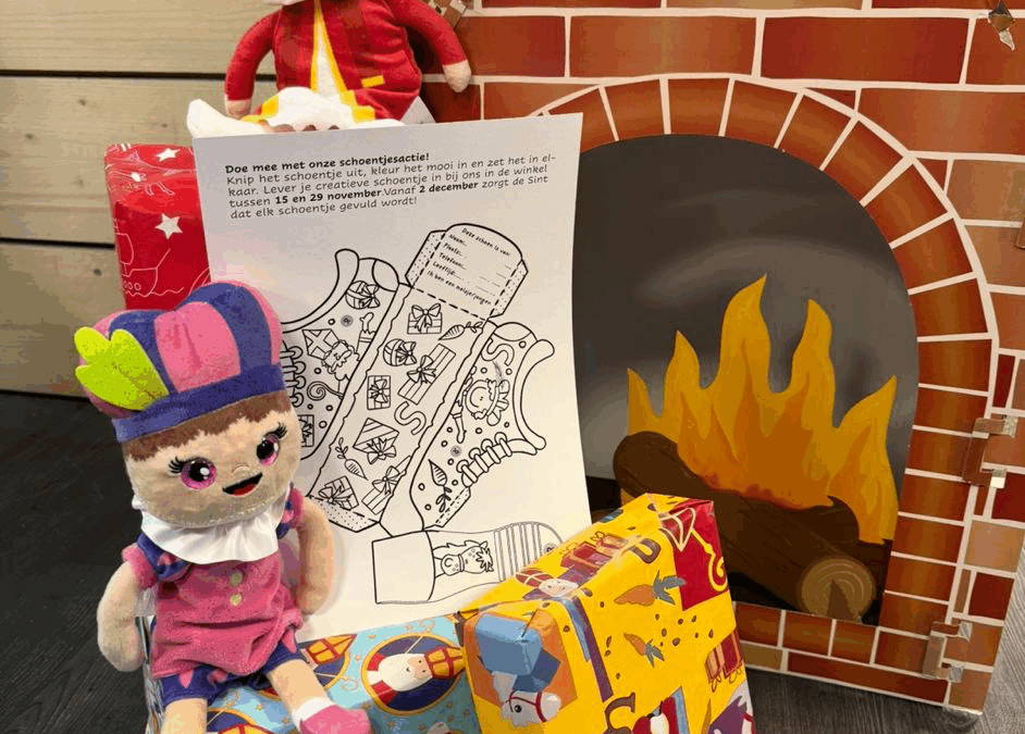 Sinterklaas schoentjesactie bij Riesewijk Tweewielers